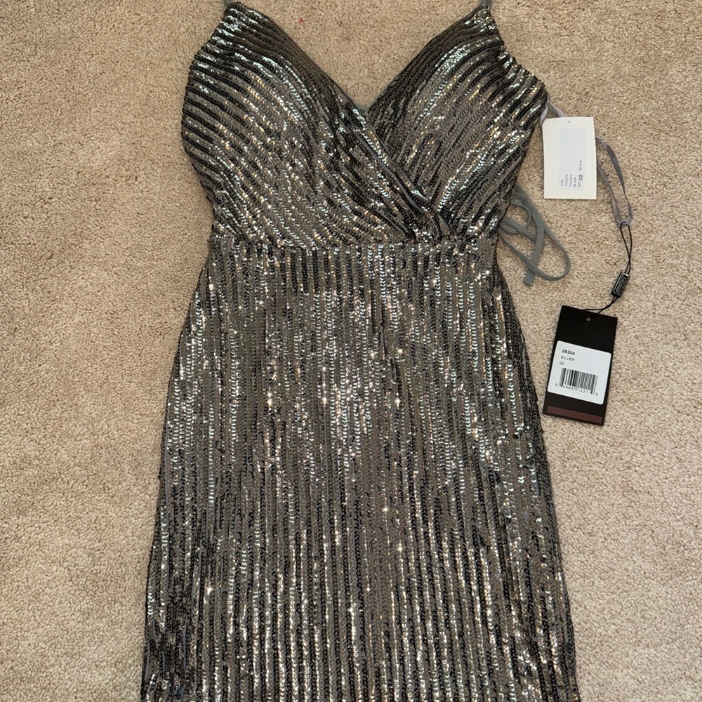 Homecoming/Formal Sequin Dress Gunmetal sequin Size 00